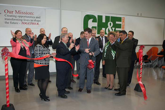 Officials cut the ribbon to open Tec Centro in Lancaster, Pa.