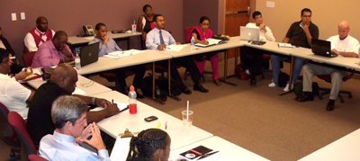 MBA  Students at the Enterprise Center in Winston-Salem, North Carolina