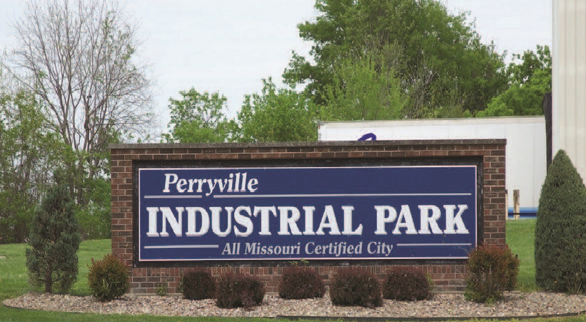Entrance sign to Perryville Industrial Park