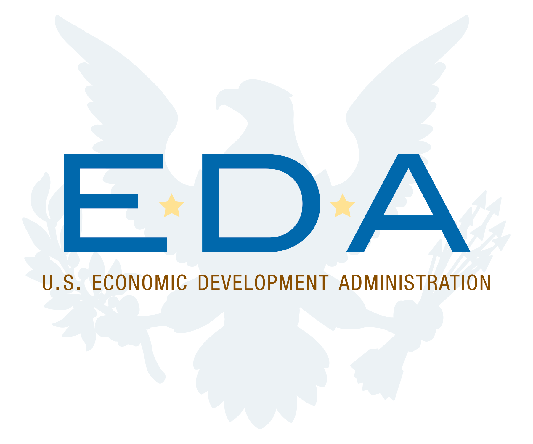 EDA Logo with Eagle behind