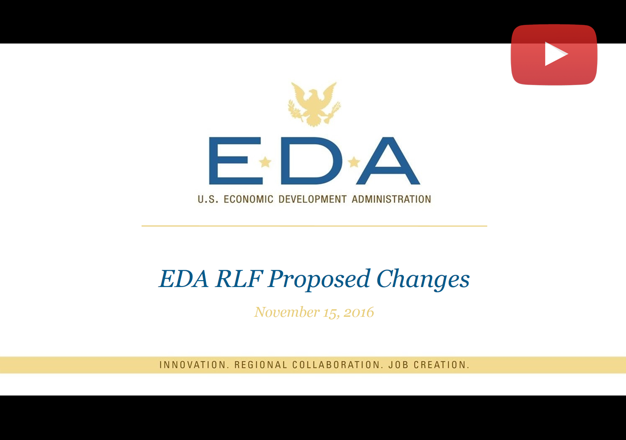 EDA RLF Proposed Changes Webinar image