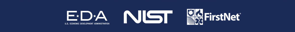 EDA logo, NIST logo, FirstNet logo