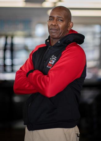 Photo of Dexter Sutton, owner and fitness coach at Dexter’s Fitness Center