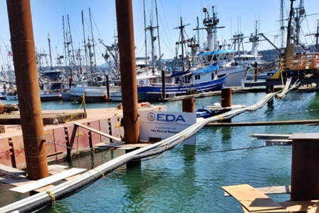 The rebuilding of the Port Dock 5 Pier was supported by an EDA Public Works grant and local funds.