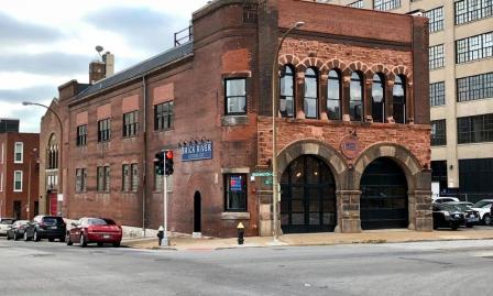 The transformed Fire Engine House now the Brick River Cider